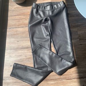 Express faux leather leggings xs black